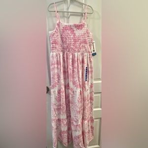 NWT Girls size 14/16 Pink TieDye Maxi, kids large